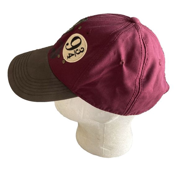 Harry Potter Hat Hogwarts Platform 9 3/4 Adjustable Maroon LOGO Baseball Cap - Picture 4 of 10